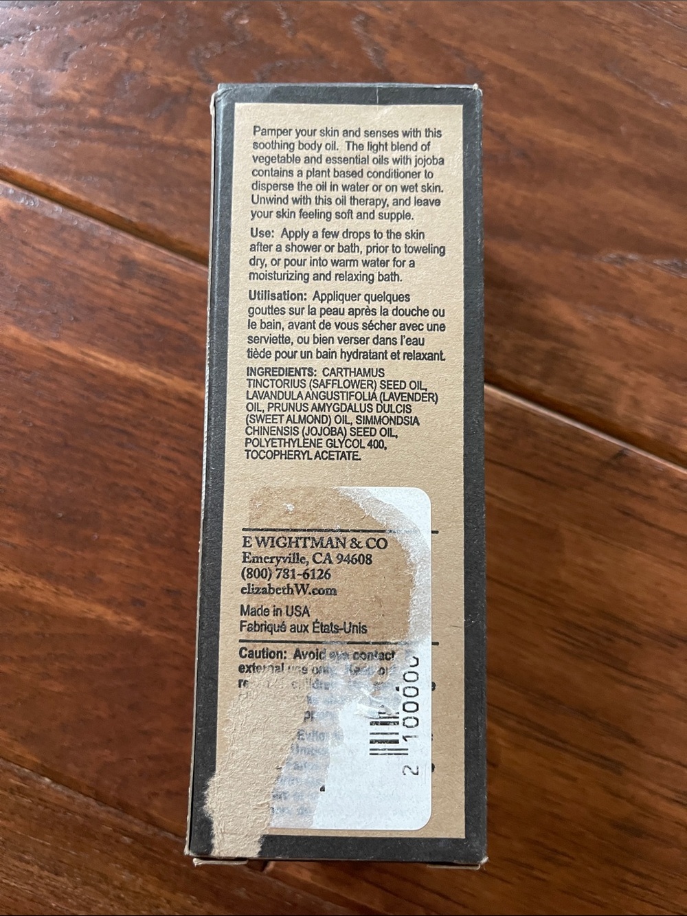 elizabeth W lavender botanical body oil-NWT - Picture 3 of 4